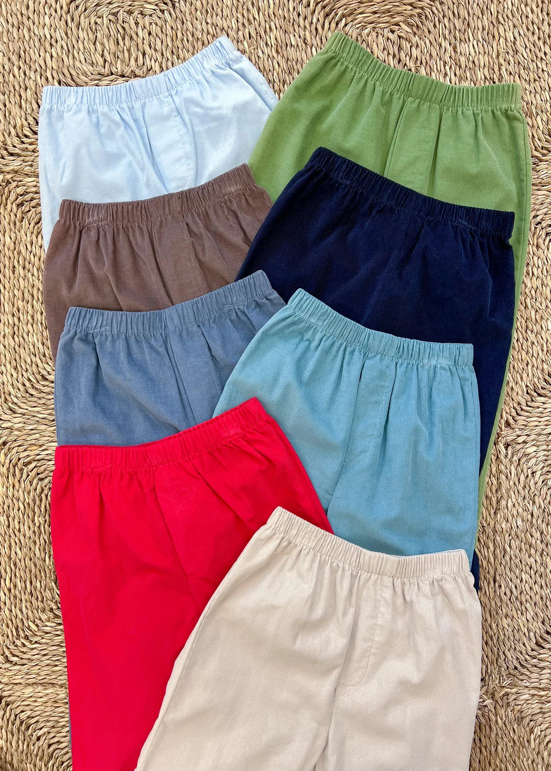 Banded Pants - Watercress Corduroy