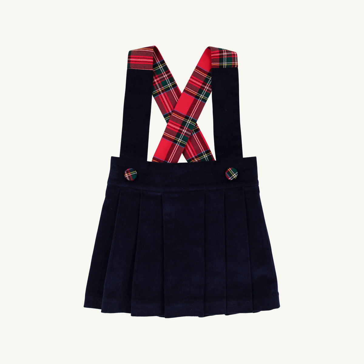 Pearl Prep Skirt - Corduroy Nantucket Navy Society Prep Plaid