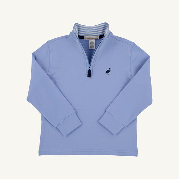Hayword Half Zip Park City Periwinkle with Nantucket Navy Stork