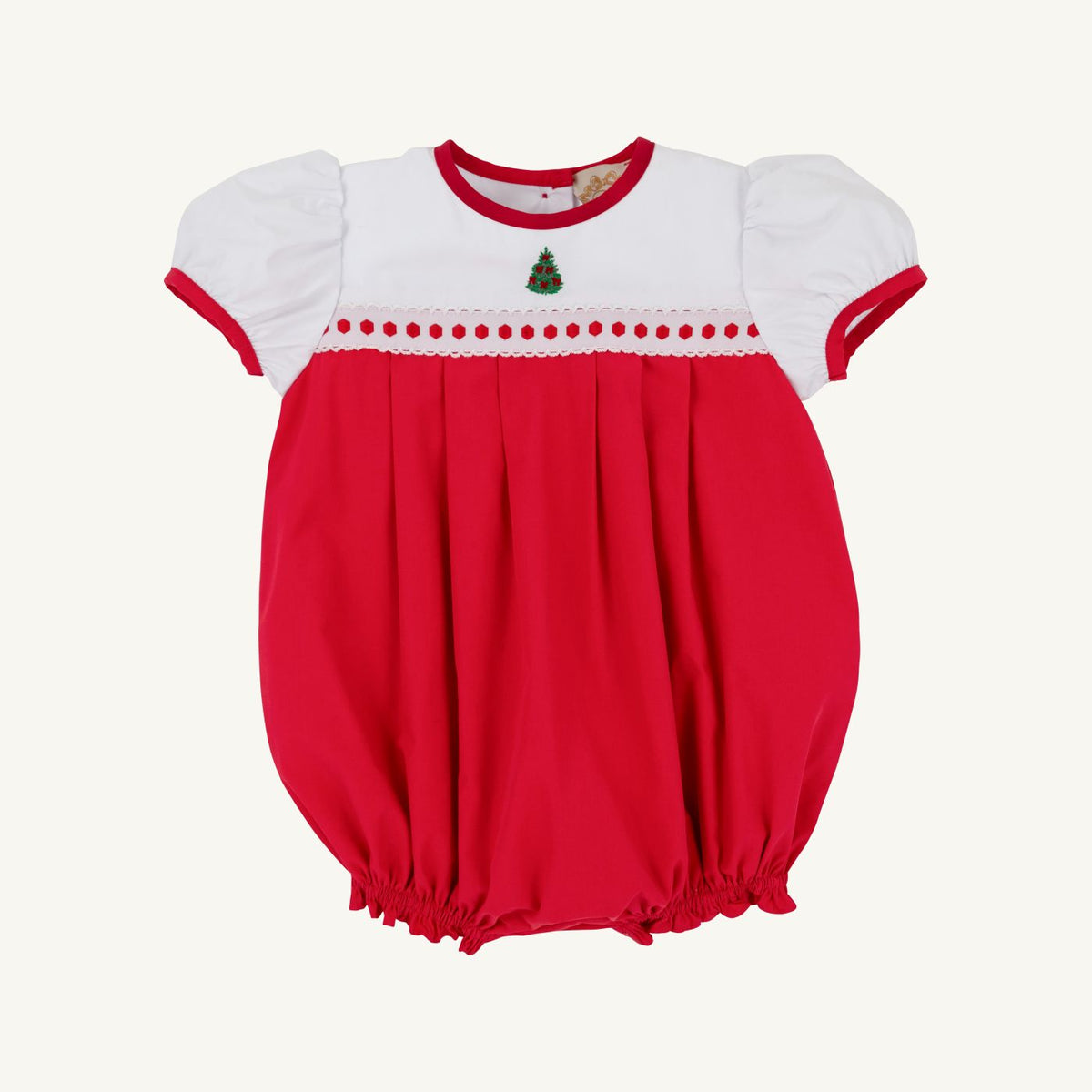 Cindy Lou Bubble- Broadcloth Worth Avenue White Richmond Red Christmas Tree