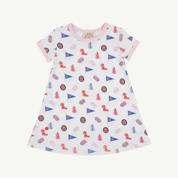 Ole Miss Polly Play Dress Gawsh Almighty with Palm Beach Pink