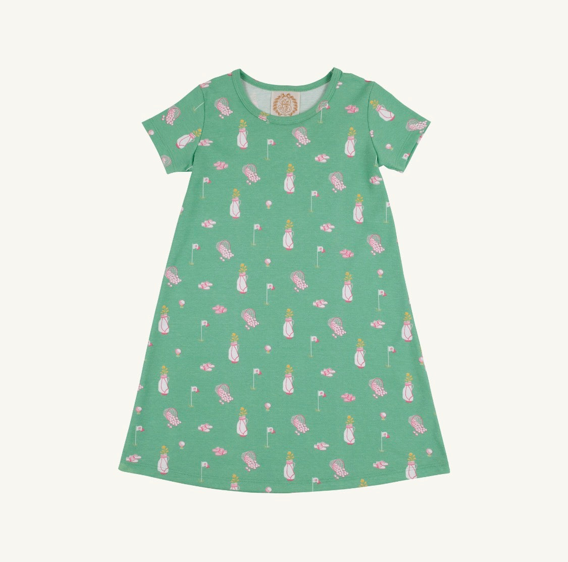 Short Sleeve Polly Play Dress Clubhouse Couture (Pier Party Pink)