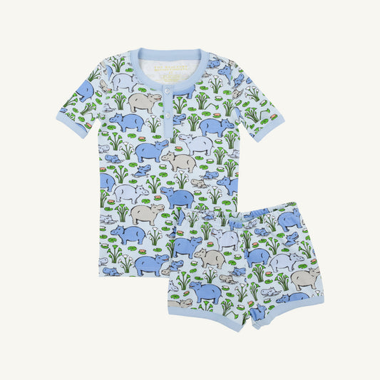 Sutton Short Set Bal Harbor Hippos Beale Street Blue