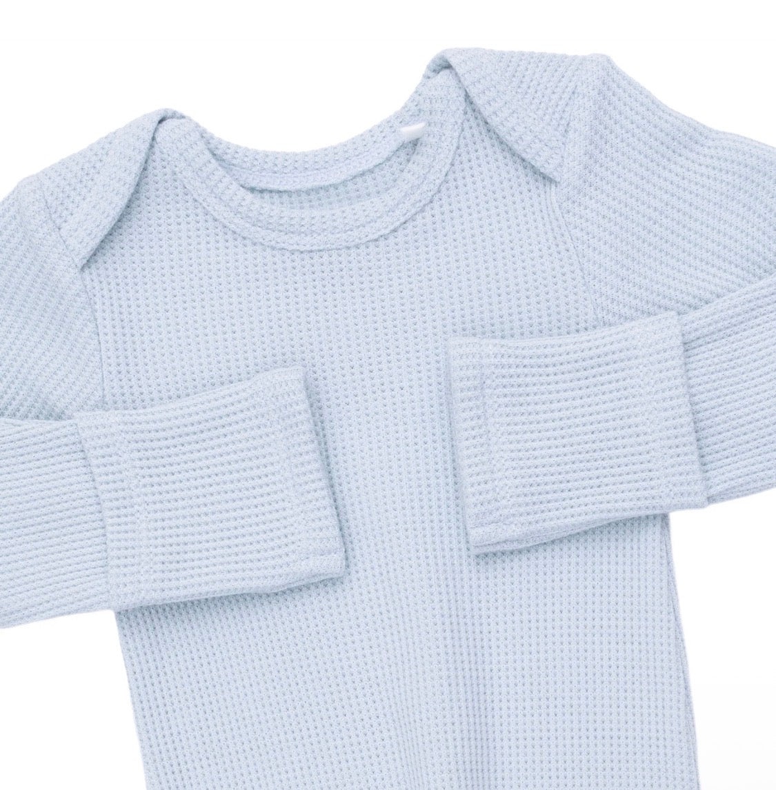 Knotted Gown and Knotted Hat Solid Baby Blue