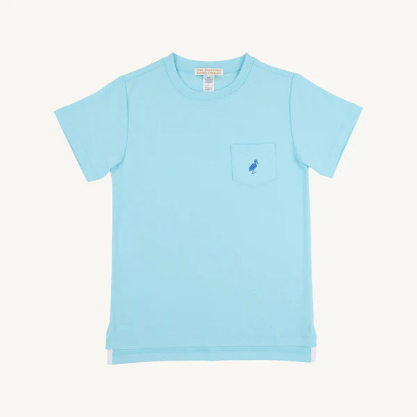 Carter Crewneck Belhaven Blue with Wood Boat Blue Stork