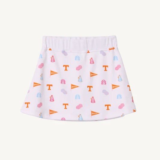 Searcy Skort Tennessee Victory in Orange Worth Ave White