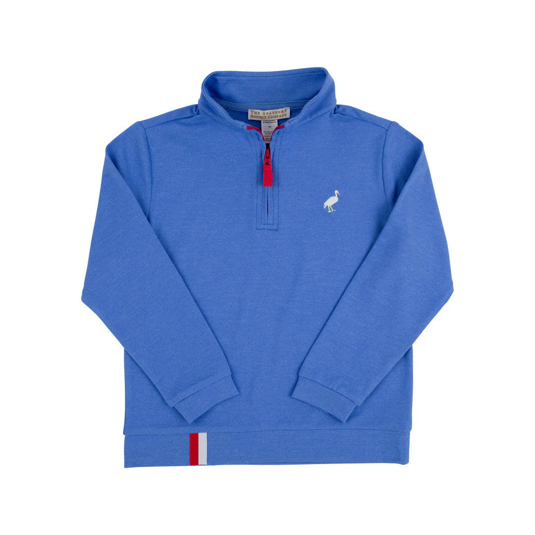 Prepletic™ Hayword Half-Zip Barbados Blue with Richmond Red