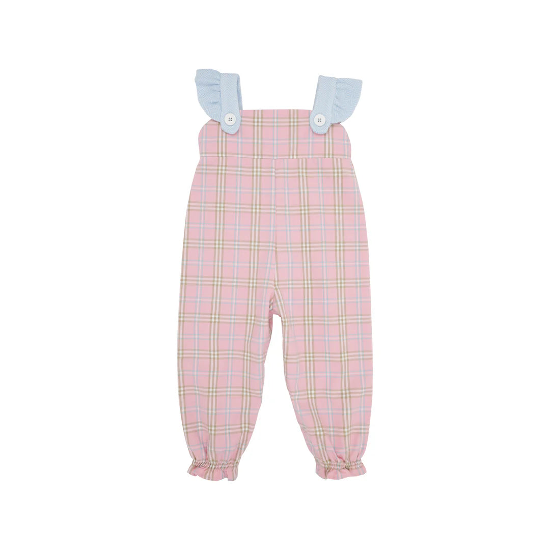 Violet's Vintage Overall Pelham Bay Plaid with Beale Street Blue Herringbone