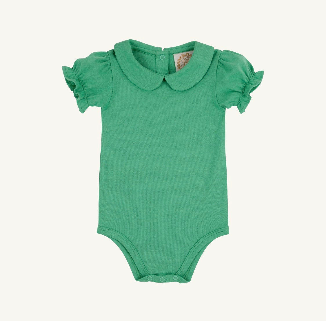Maude's Peter Pan Collar Shirt & Onesie (Short Sleeve Pima)Gibson Island Green