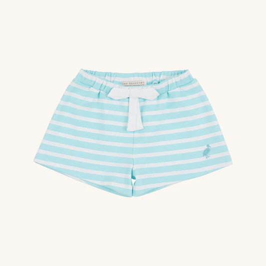 Shipley Shorts Edisto Egg Blue Stripe with Worth Avenue White Stork