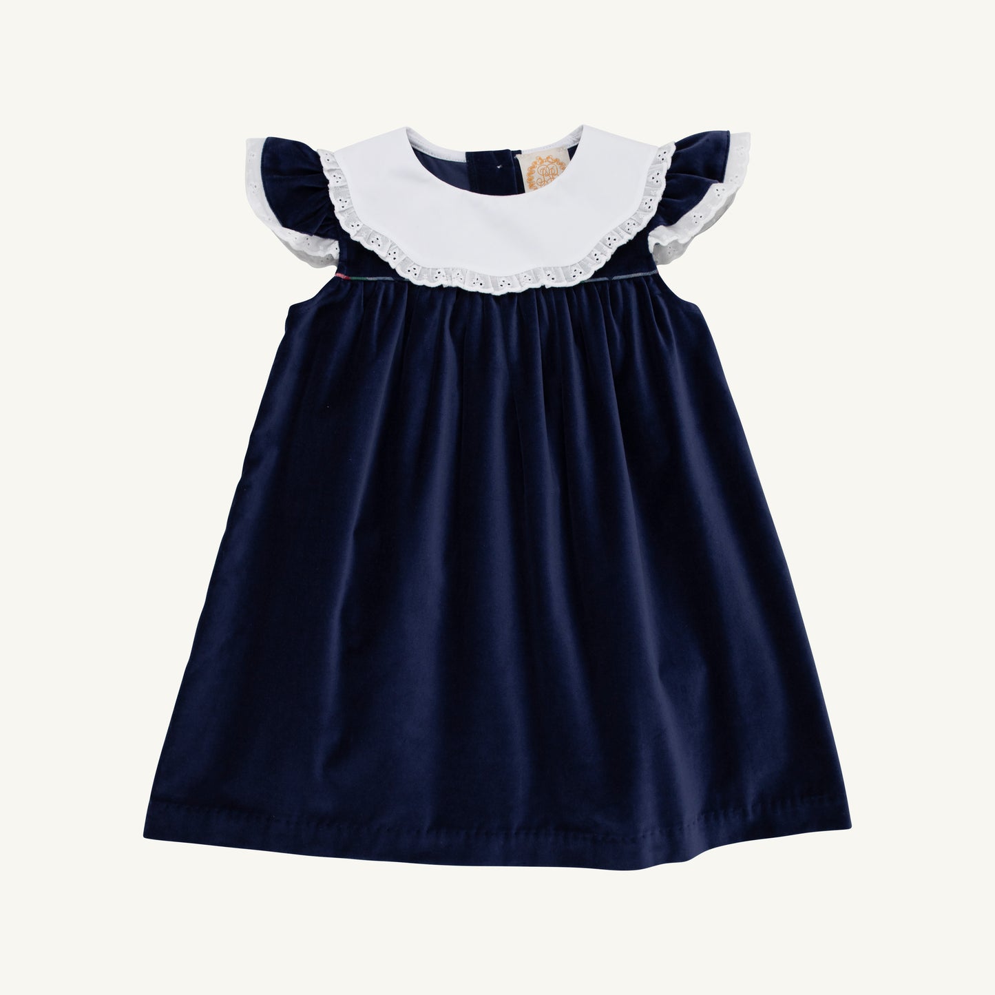 Franny Frock Velveteen Nantucket Navy Worth Ave White Covington Cottage Plaid