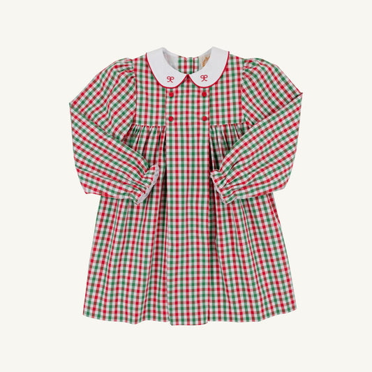Della Marie Dress Richmond Red and Kiawah Kelly Green Gingham Worth Ave White