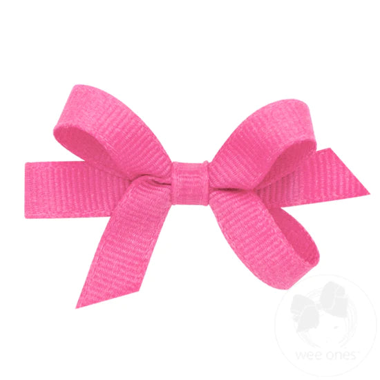 Solid Grosgrain Bow - Hamptons Hot Pink