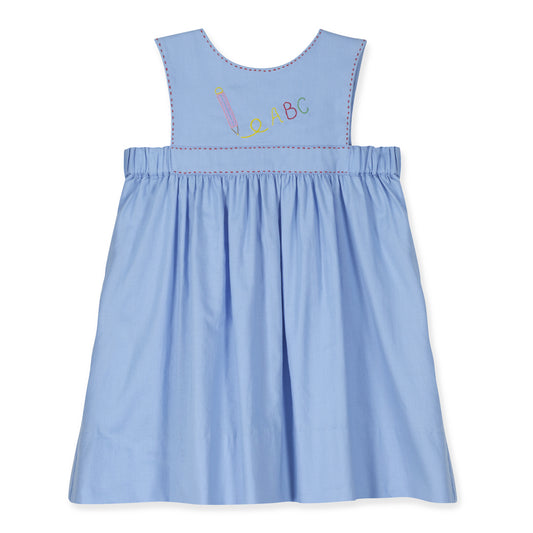 Clara Dress, Liberty Blue with Pencils