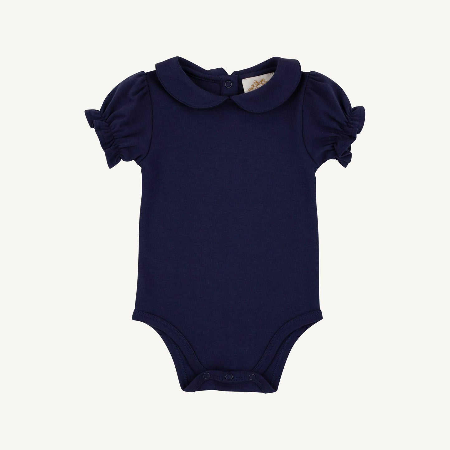 Maude's Peter Pan Collar Shirt & Onesie Pima Nantucket Navy