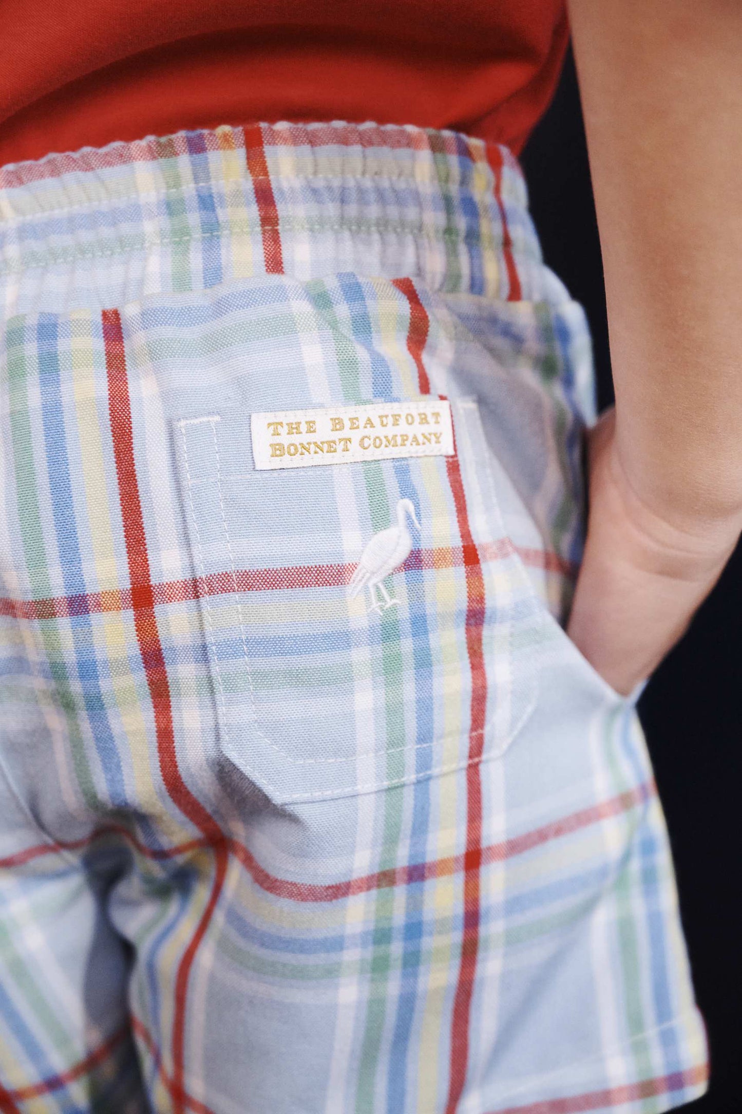 Sheffield Shorts Kensington Court Plaid Worth Avenue White