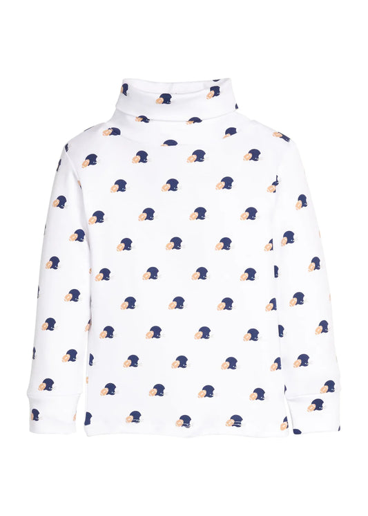 Printed Turtleneck - Football Helmets