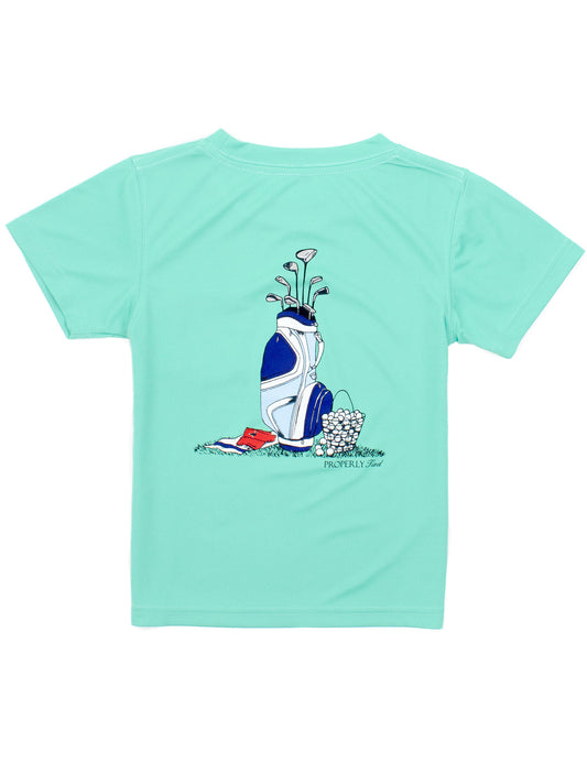 Boys Performance Tee Golf Clubs-Soft Green