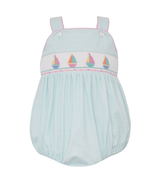 Girl’s Aqua Stripe Sun Bubble Sailboat
