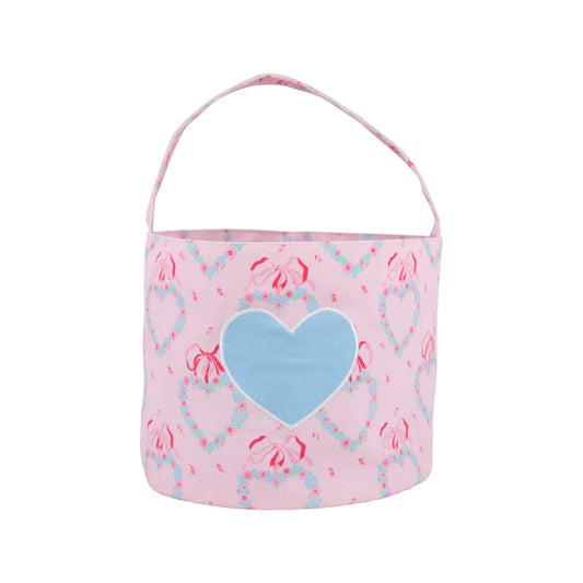 Buckets of Love Fancy Like Floral (Palm Beach Pink)/Hamptons Hot Pink Worth Ave White and Palm Springs Punch Stripe