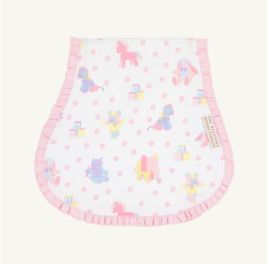 Oopsie Daisy Burp Cloth Cuddle Up Cute Palm Beach Pink