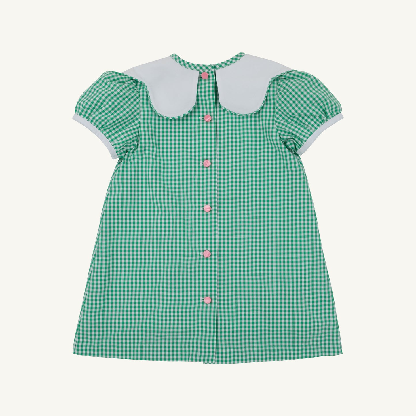 Frenchy Frock Gibson Island Green Mini Gingham Worth Avenue Whiye Apples and Bows