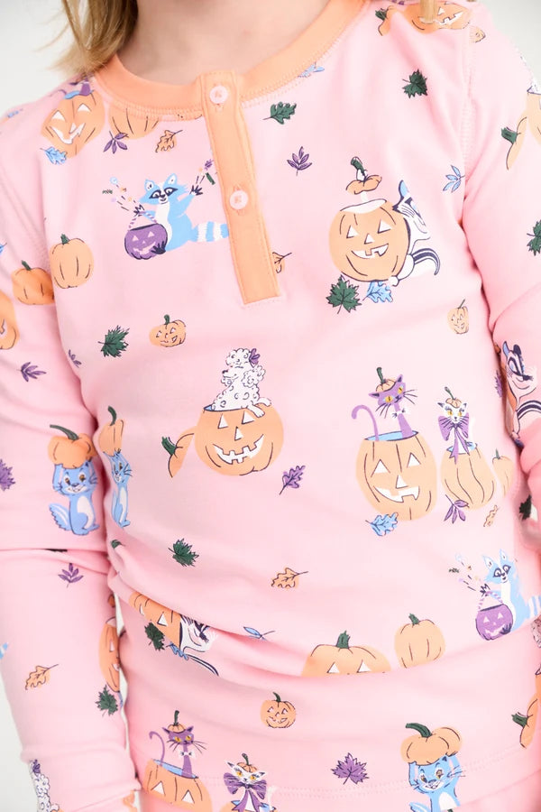 Payton Pajama Set Candy & Critters (Sandpearl Pink) with Seashore Sherbet