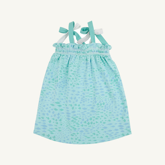 Lainey's Little Dress Sarasota School of Fish with Worth Avenue White