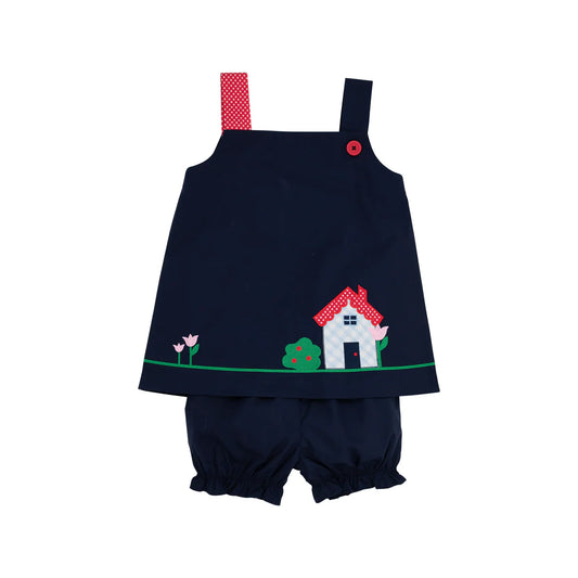 Jillian Jumper Set-House, Nantucket Navy/Richmond Red