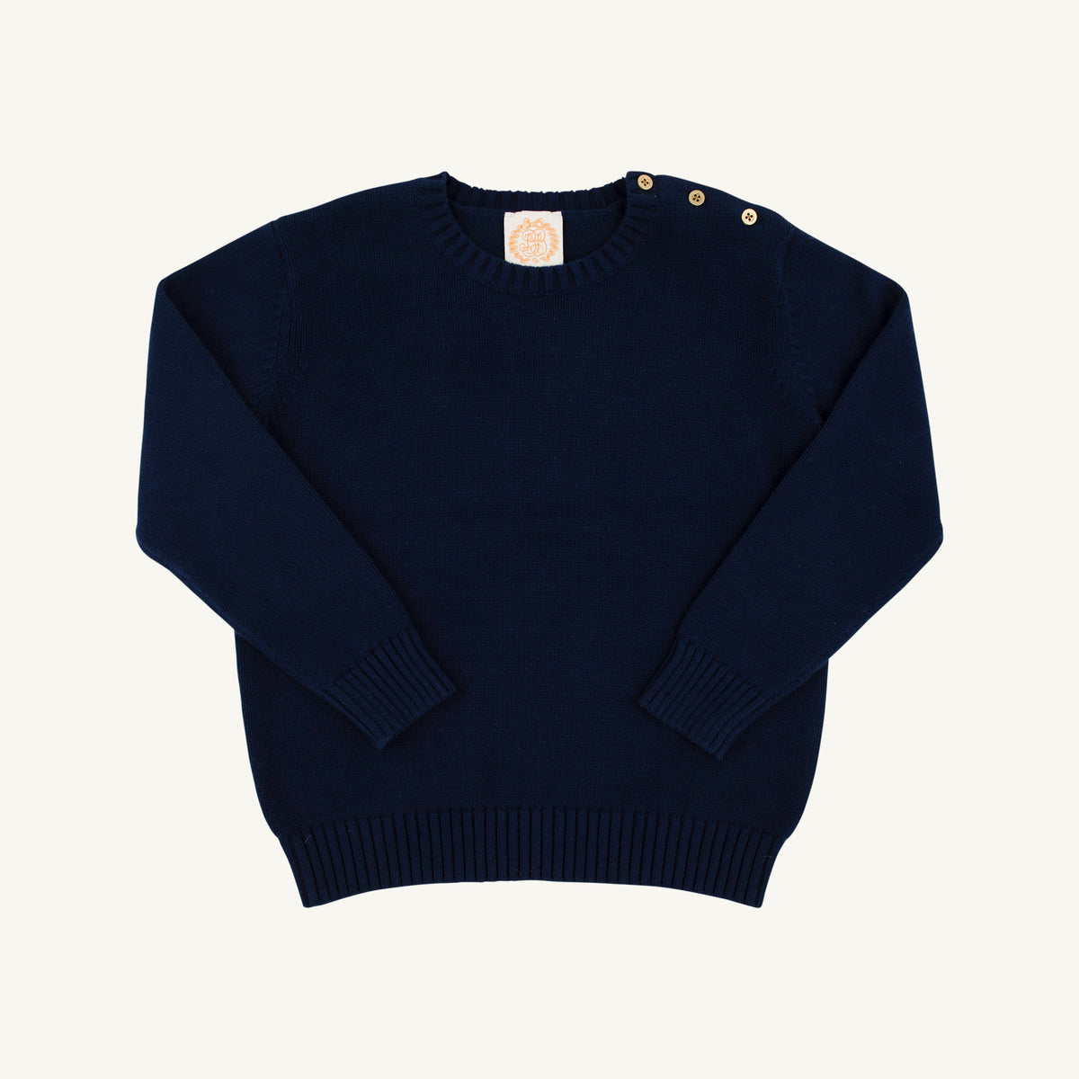 Isabelle's Sweater Nantucket Navy Buttons