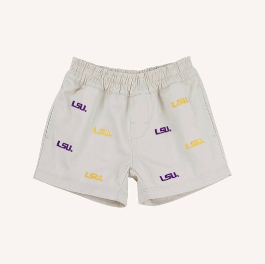 LSU Critter Sheffield Shorts Saratoga Stone LSU