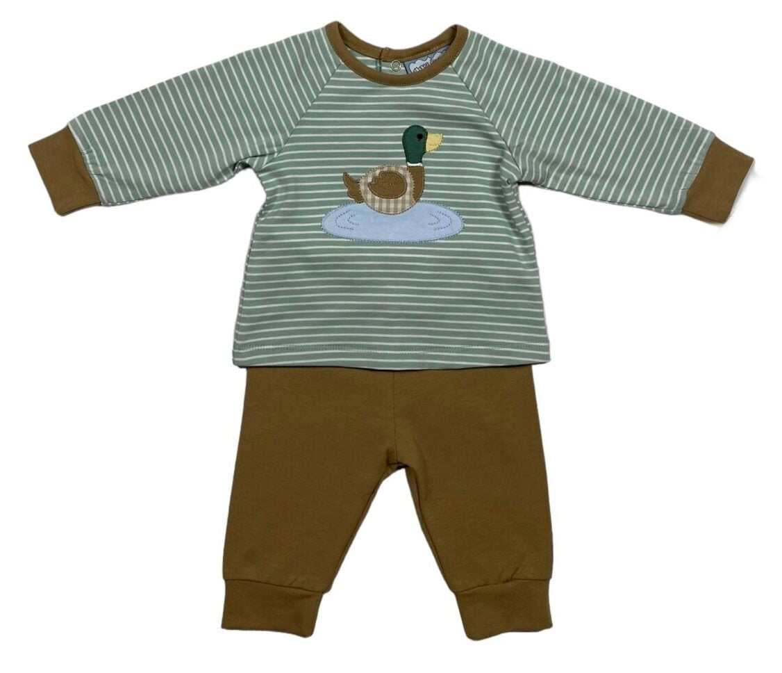 Duck Applique Boys Romper