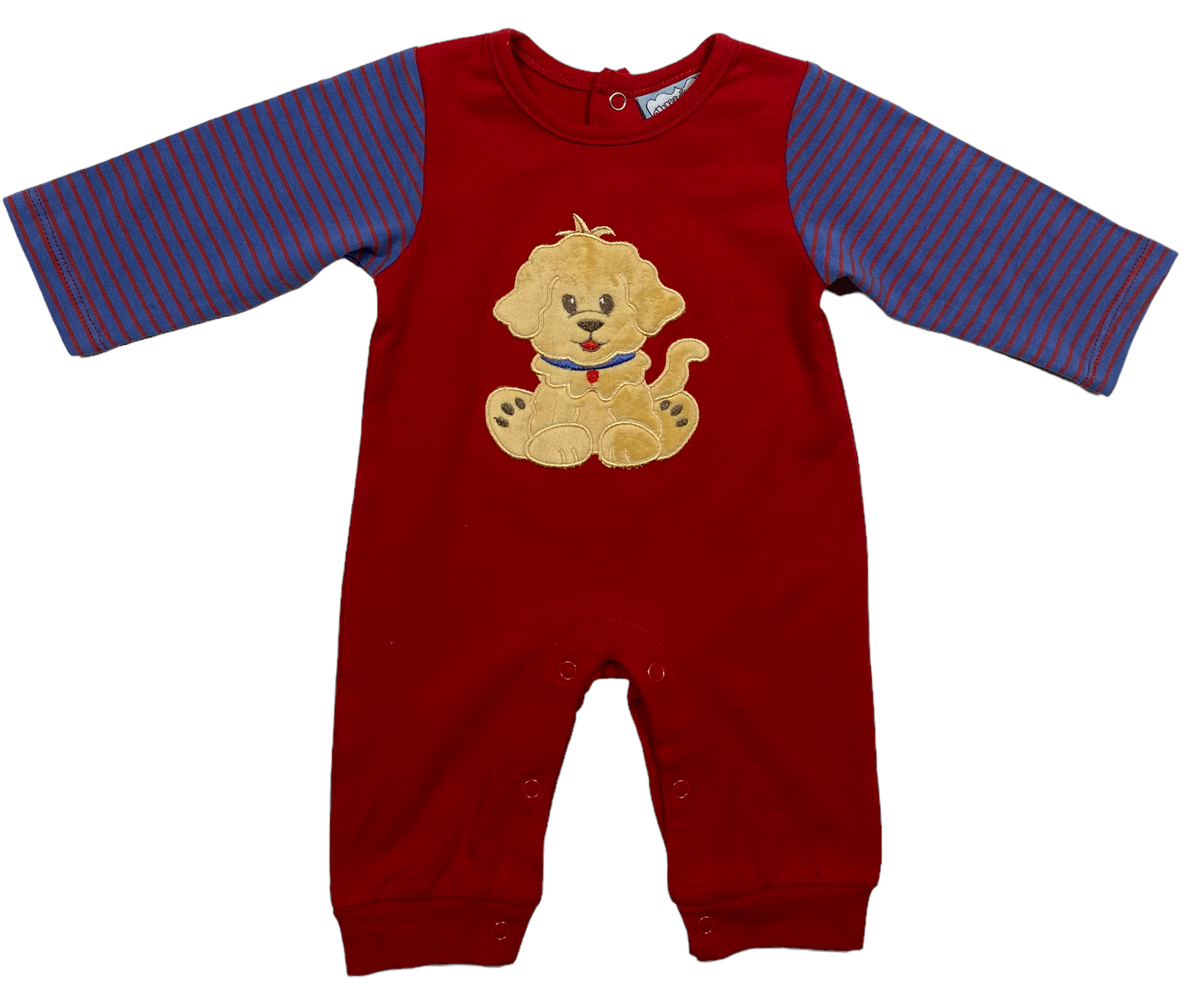 Puppy Applique Boys Romper