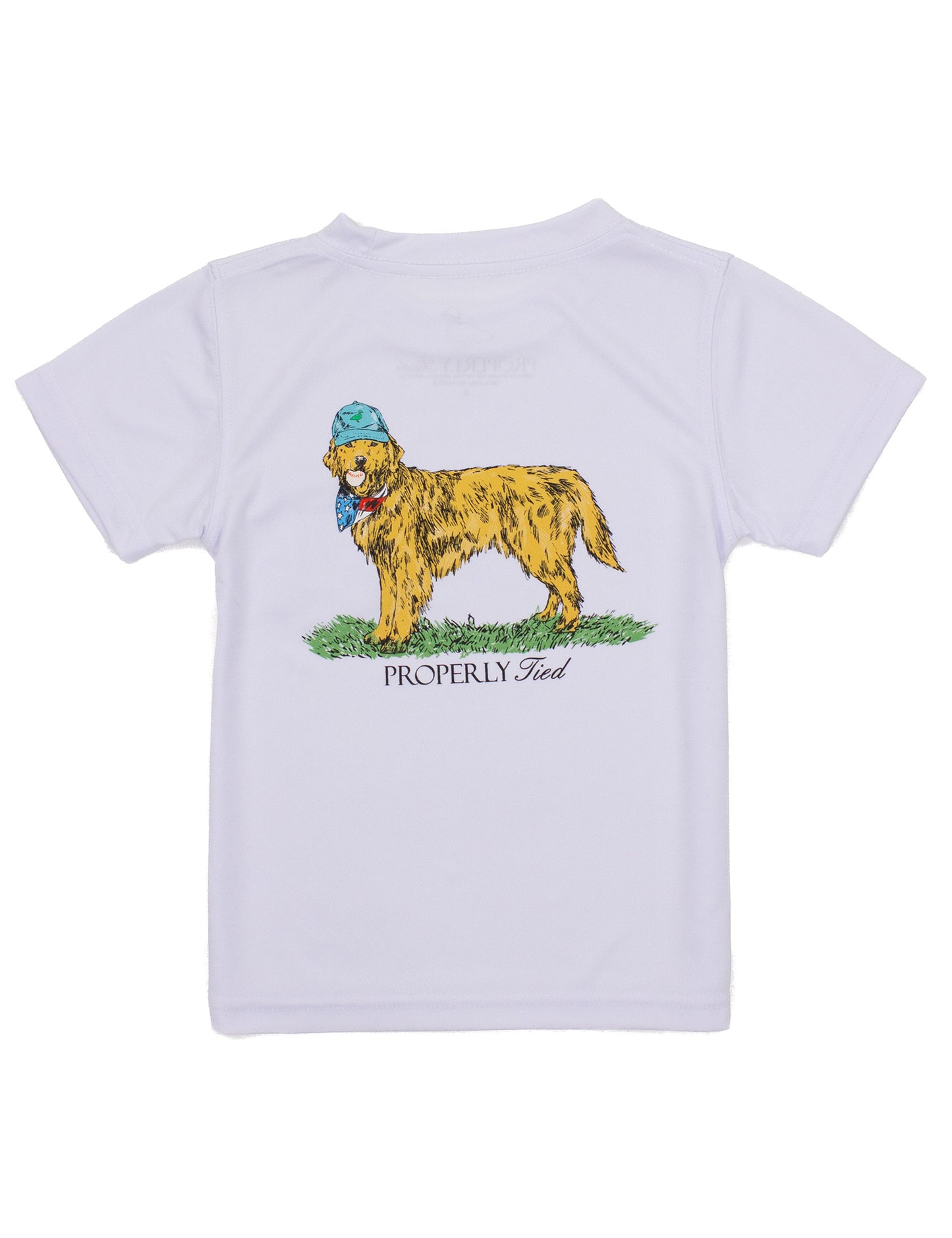 LD American Pup SS Performance Tee-White