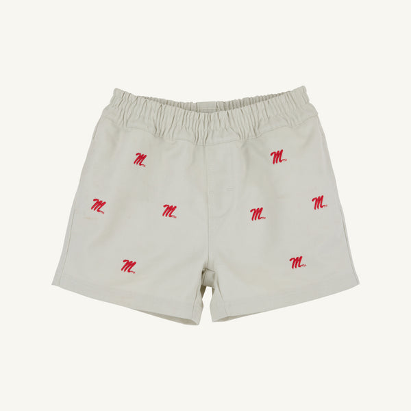 Ole Miss Critter Sheffield Shorts Saratoga Stone
