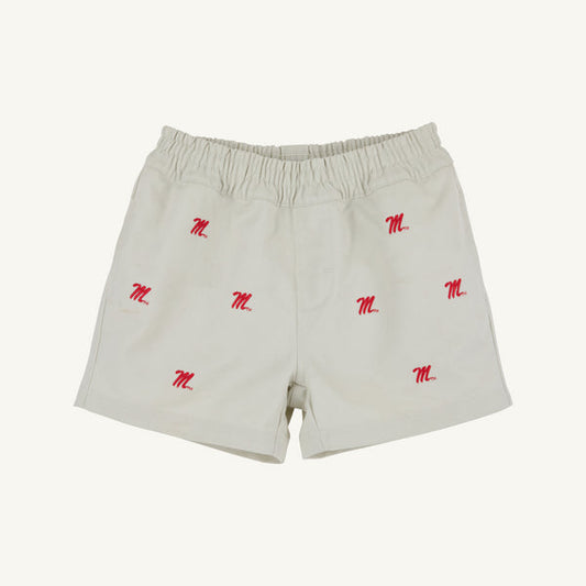 Ole Miss Critter Sheffield Shorts Saratoga Stone