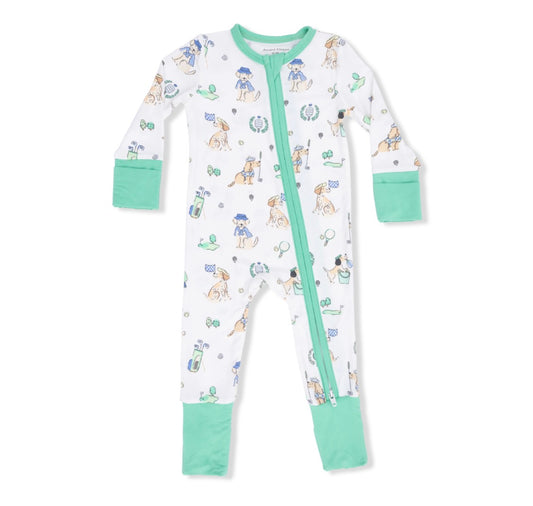 Country Club Dogs Neutral Convertible Romper