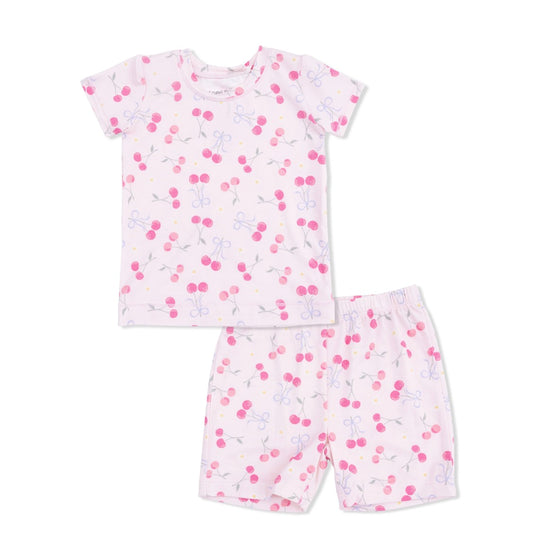 Sweet Bow Cherries Loungewear Short Set