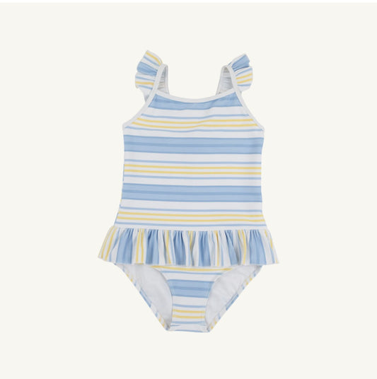 St. Lucia Swim SoBro Stripe Worth Avenue White