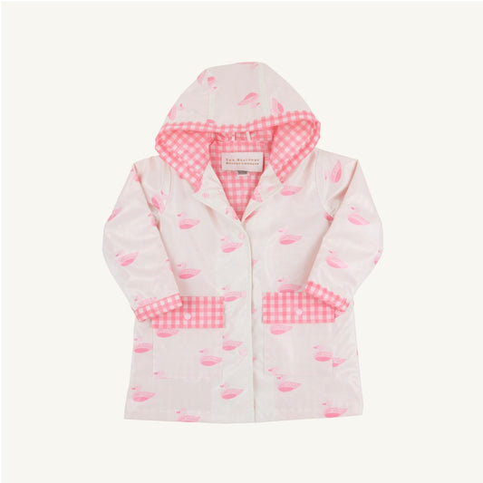 Liquid Sunshine Slicker Merrimack Quack Quack Palm Beach Pink and Hamptons Hot Pink Gingham
