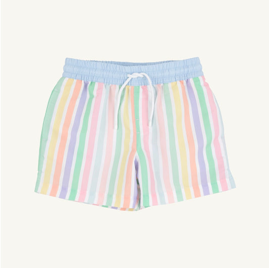 Tortola Swim Trunks South Hampton Stripe Worth Avenue White