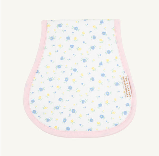Oopsie Daisy Burp Cloth Dunwoody Daisy Palm Beach Pink