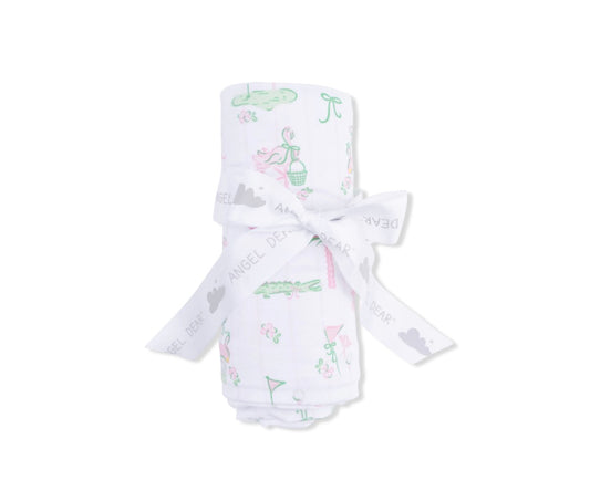 Pretty Golf Swaddle Blanket