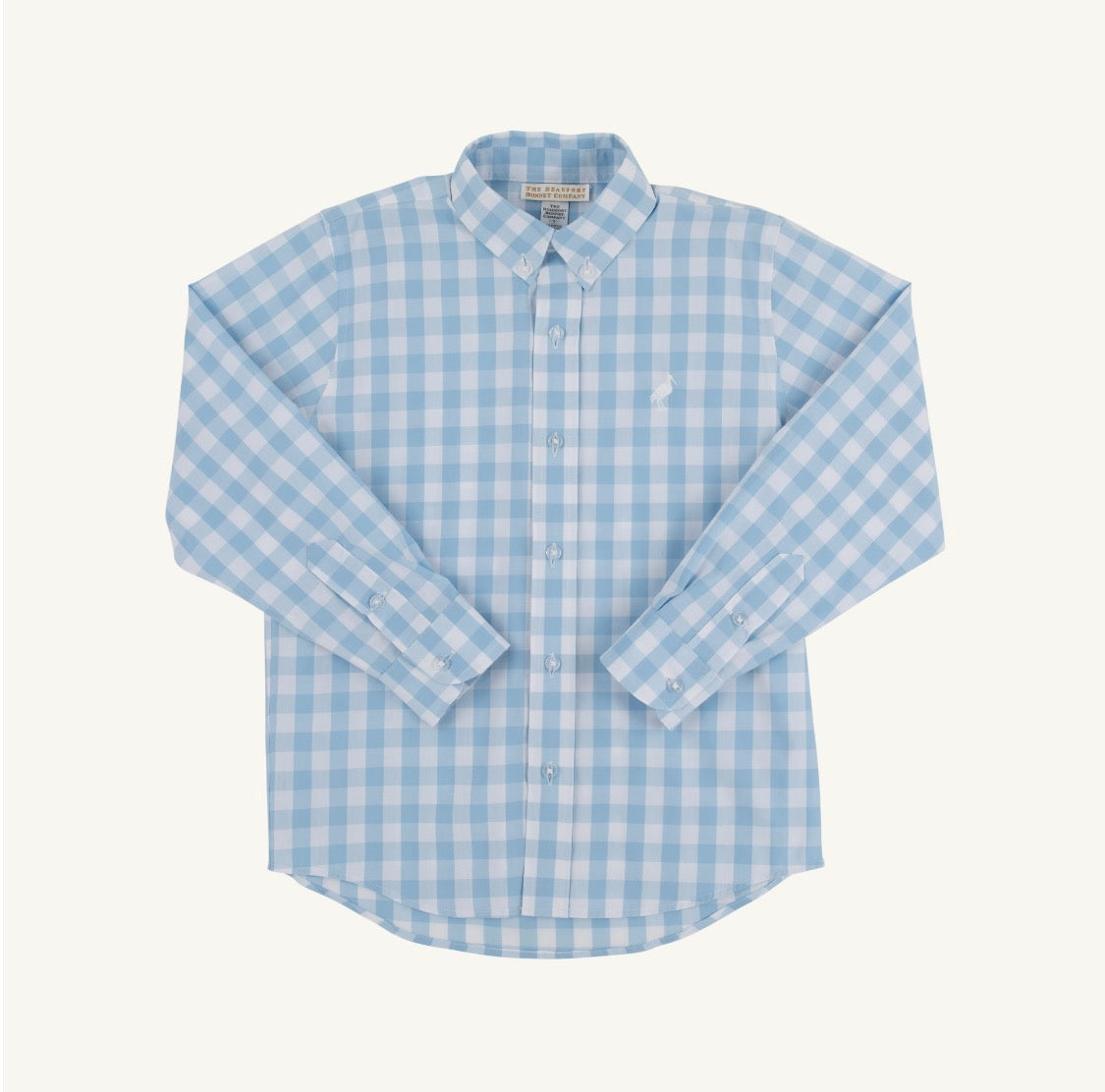 Dean's List Dress Shirt Barrington Blue Check Worth Avenue White