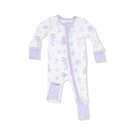 Floral Sea Creatures Convertible Romper