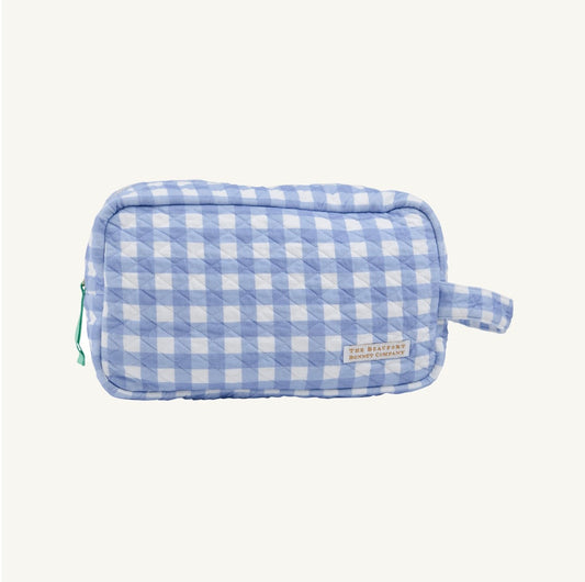 Tate's Toiletry Kit Park City Periwinkle Gingham