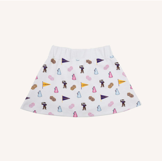 Searcy Skort LSU Tenacious Tigers Worth Ave White