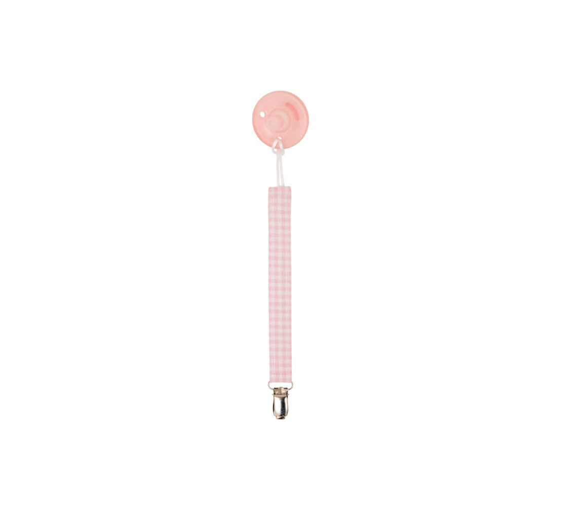 Parker Paci Clip Pink Greenbrier Gingham