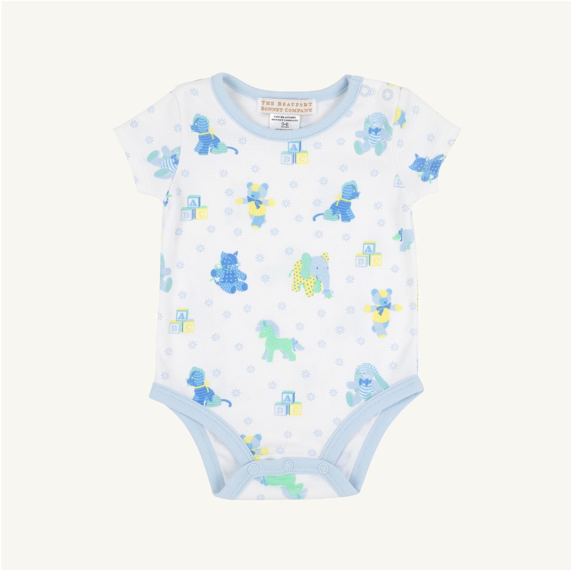 The Beaufort Bonnet Company Walt Onesie Cuddle Up Cutie Buckhead Blue