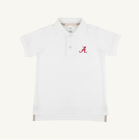 Alabama Prim & Proper Polo & Onesie Worth Avenue White